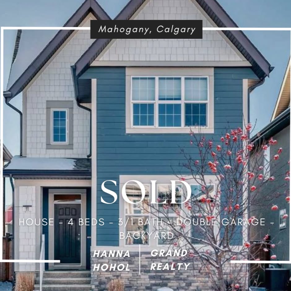 Sold house in Mahogany, Calgary — listed by Hanna Hohol