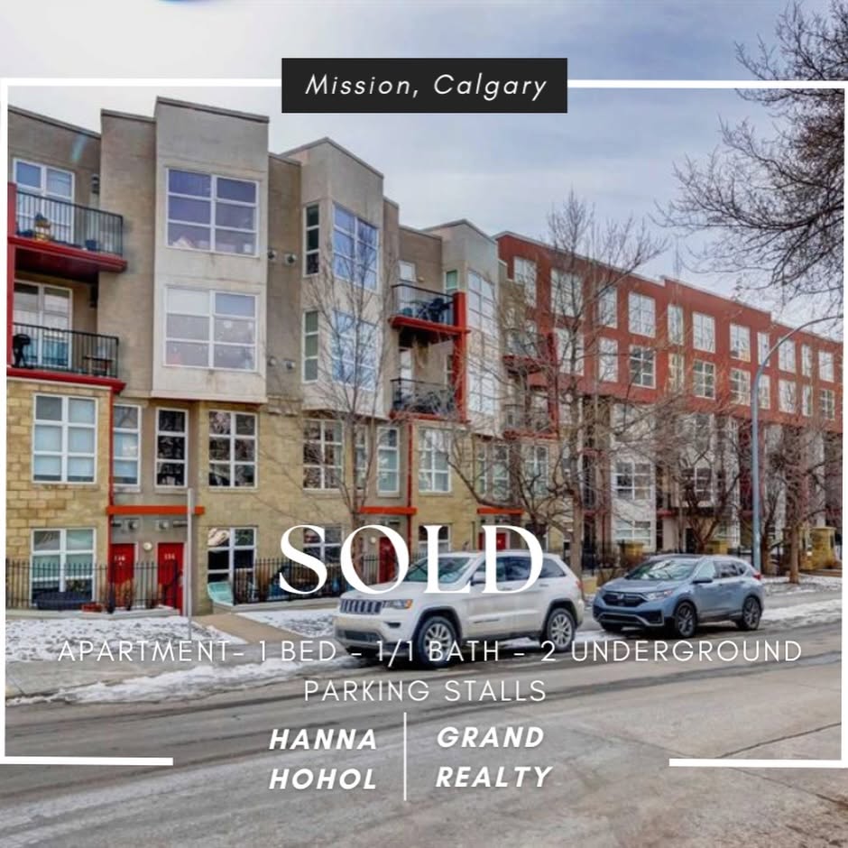Sold apartment in Mission, Calgary — listed by Hanna Hohol