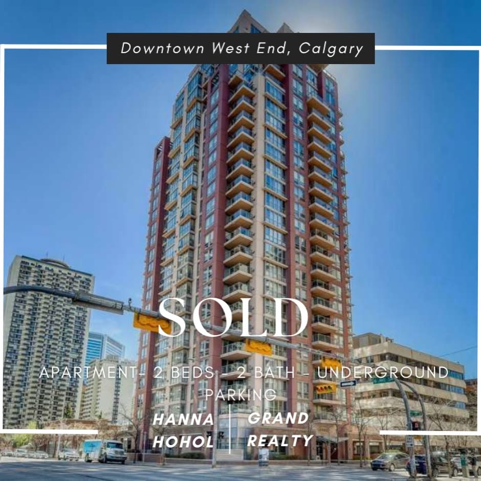 Sold apartment in Downtown West End, Calgary — listed by Hanna Hohol